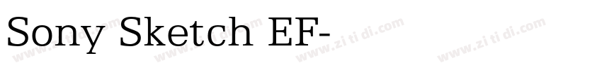 Sony Sketch EF字体转换